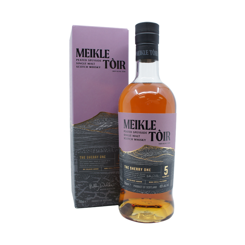 Meikle Toir 'The Sherry One' 5 Year Old Peated Speyside Single Malt Scotch Whisky