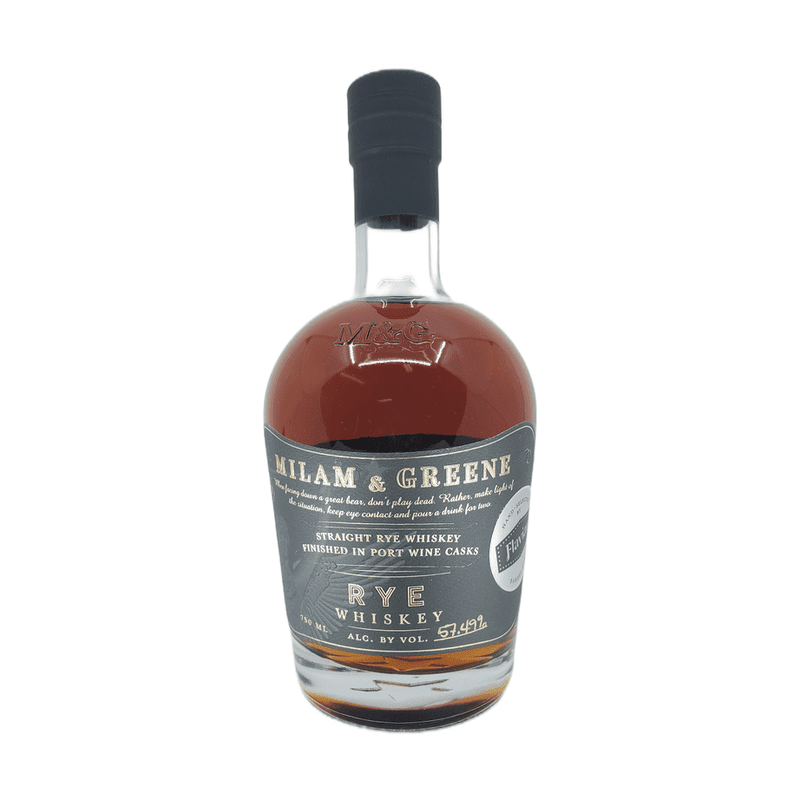Milam & Greene 'Flaviar Private Barrel' Port Cask Finish Straight Rye Whiskey