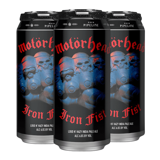 Motorhead Iron Fist Loud N' Hazy IPA Beer 4-Pack