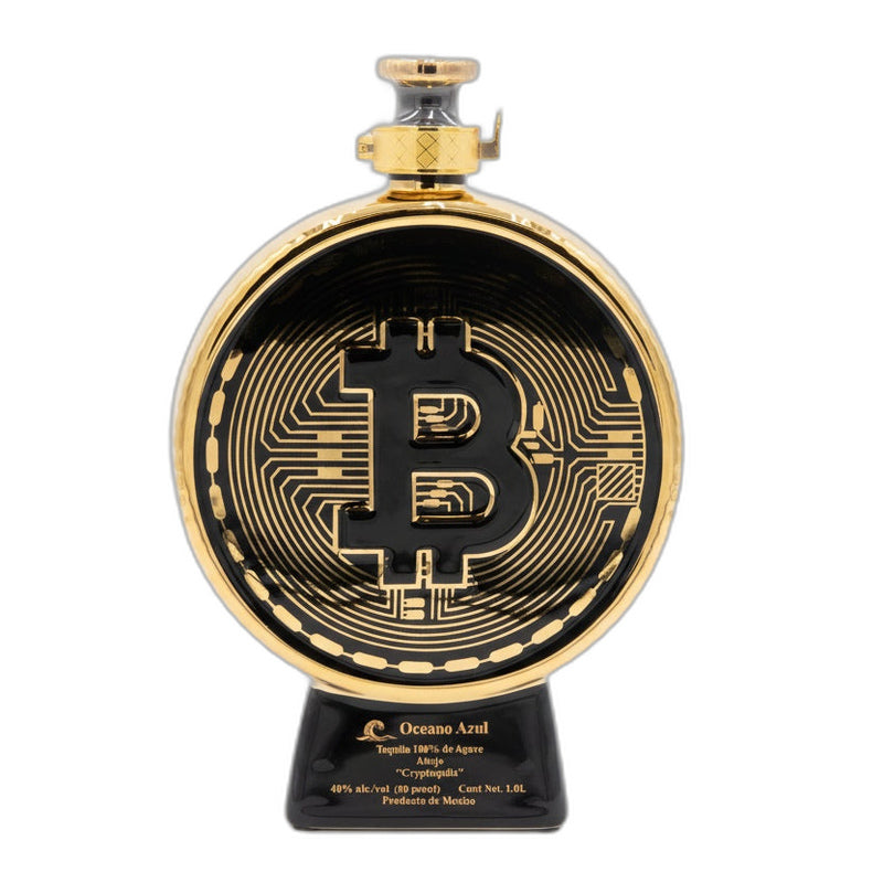 Oceano Azul Bitcoin Cryptoquila Añejo Tequila 1 L