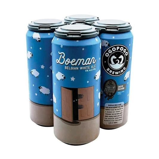 Ogopogo Brewing Co. 'Boeman' Belgian White Ale Beer 4-Pack