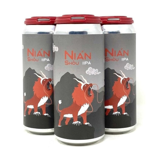 Ogopogo Brewing Co. 'Nian Shou' DIPA Beer 4-Pack