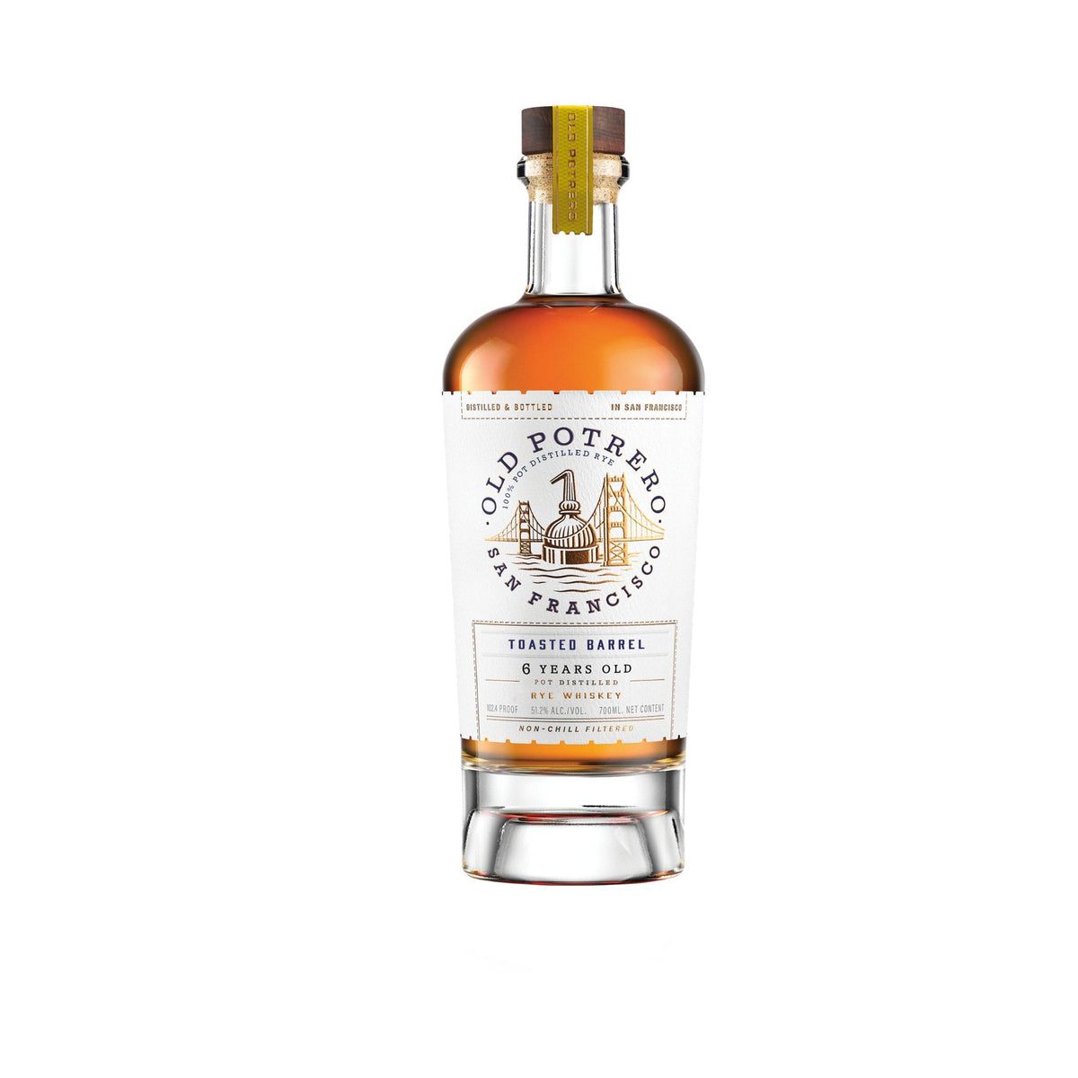 Old Potrero Toasted Barrel Rye Whiskey 6 Year Old 700ml