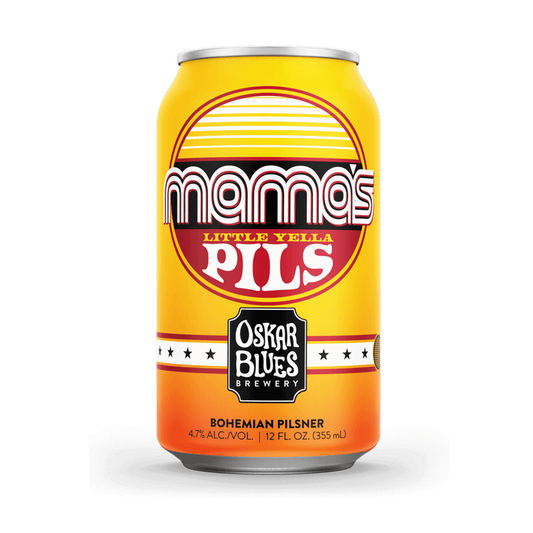 Oskar Blues Brewery Mama's Little Yella Pils Bohemian Pilsner Beer 6-Pack