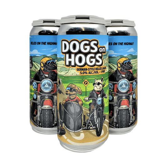 Paperback Brewing Co. Dogs on Hogs German-Style Lager Beer 4-Pack