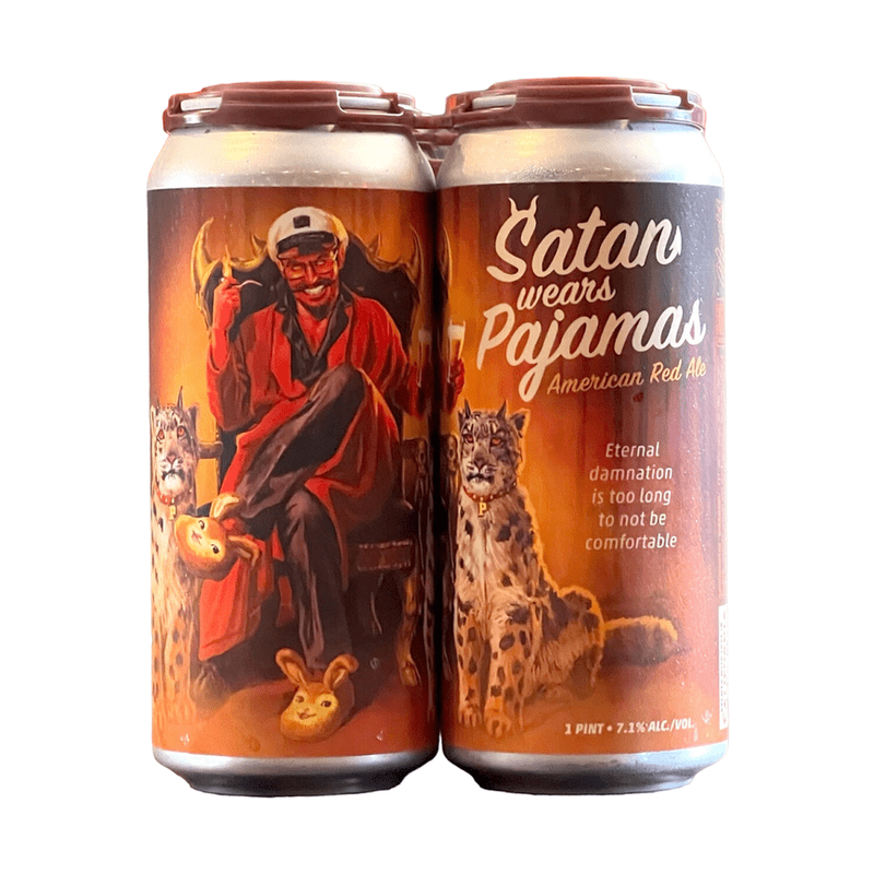 Paperback Brewing Co. Satan Wears Pajamas American Red Ale Beer 4-Pack