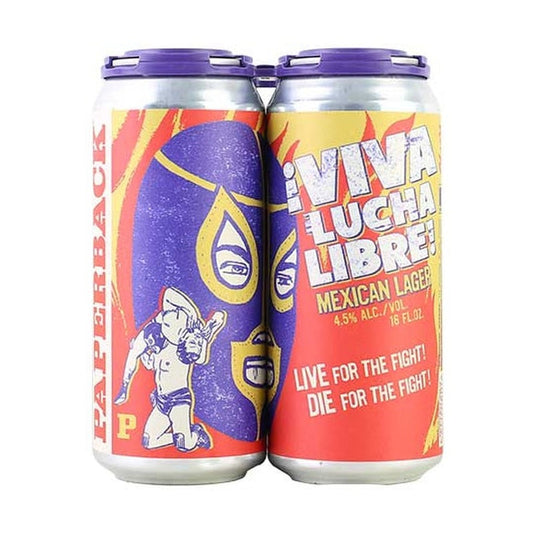 Paperback Brewing Co. Viva Lucha Libre! Mexican Lager 4-Pack