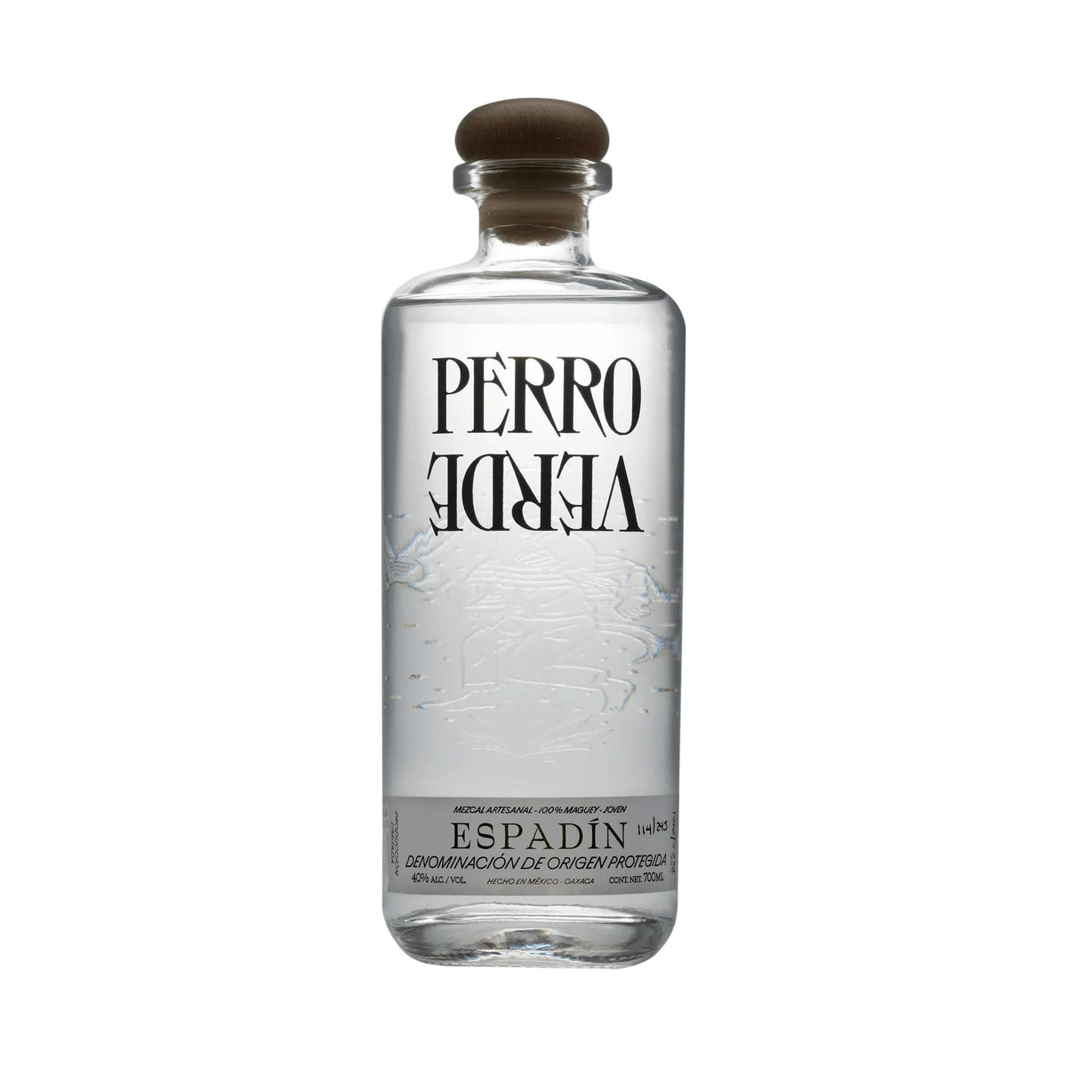 Perro Verde Espadín Mezcal Artesanal Joven 700ml