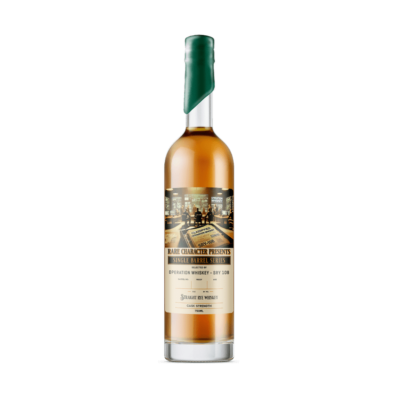 Rare Character Operation Whiskey SRY-108 Single Barrel Straight Rye Whiskey
