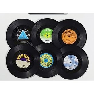 Retro Vinyl Record / CD Music Coaster