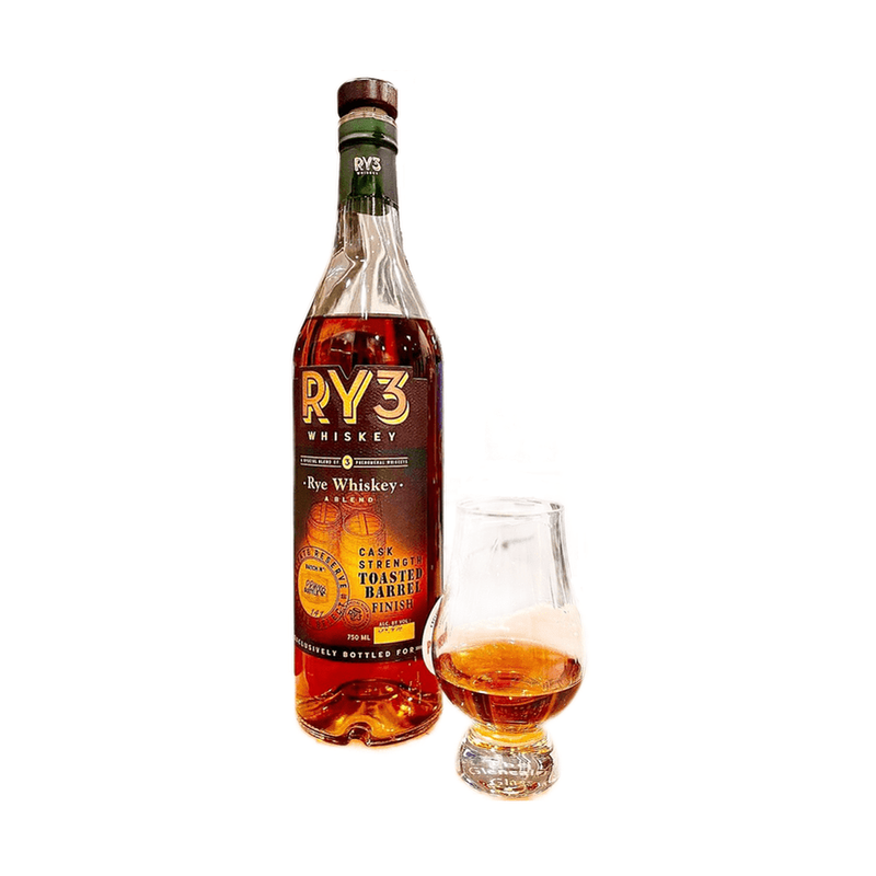 Ry3 Whiskey Cask Strength Toasted Barrel Finish Rye Whiskey