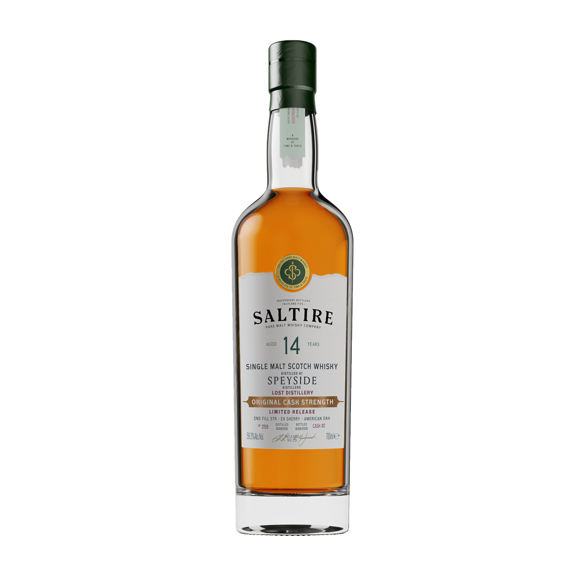 Saltire Rare Malt Speyside Cask Strength 14 Year Old Single Cask Single Malt Scotch Whisky Cask #2