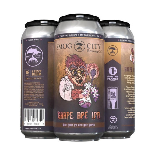 Smog City Brewing Co. 'Grape Ape' IPA Beer 4-Pack