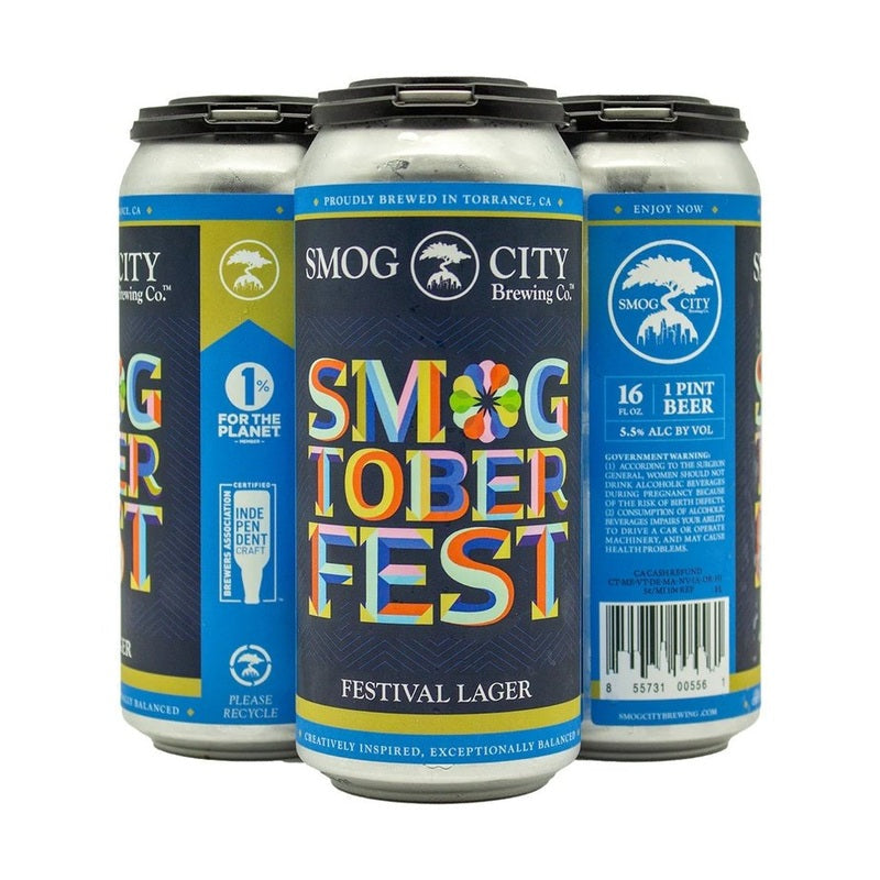 Smog City Brewing Co. Smogtoberfest Festival Lager Beer 4-Pack