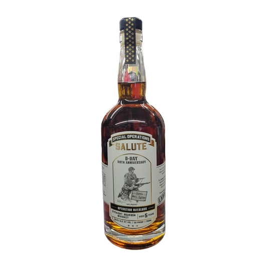 Special Operations Salute D-Day 80th Anniversary Land Straight Bourbon Whiskey 750ml