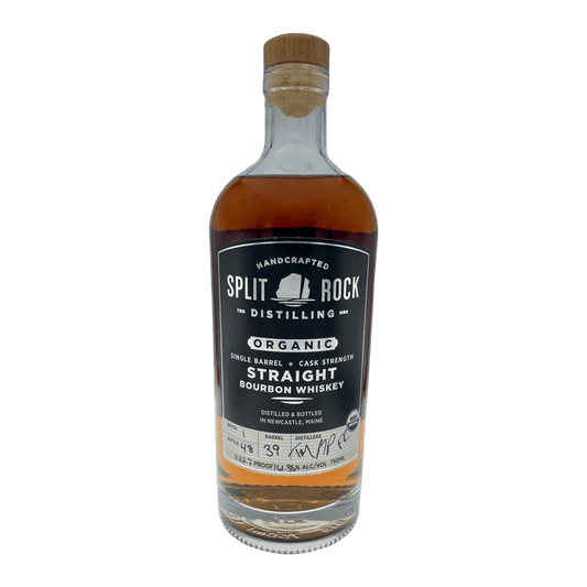 Split Rock Single Barrel Cask Strength Organic Straight Bourbon Whiskey (750mL)