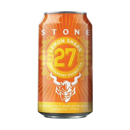 Stone Brewing Lemon Shark 27 Anniversary DIPA Beer 6-Pack