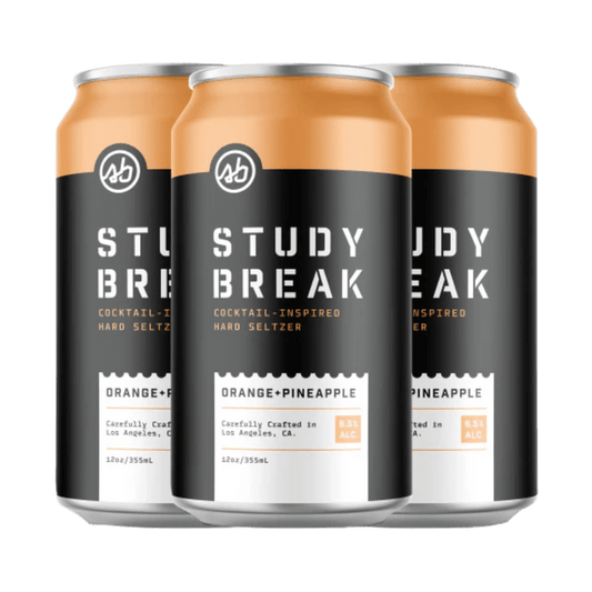 Study Break Orange + Pineapple Hard Seltzer 6-pack Cans