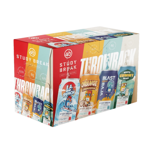 Study Break Throwback Variety Pack Seltzer 12-pack Cans