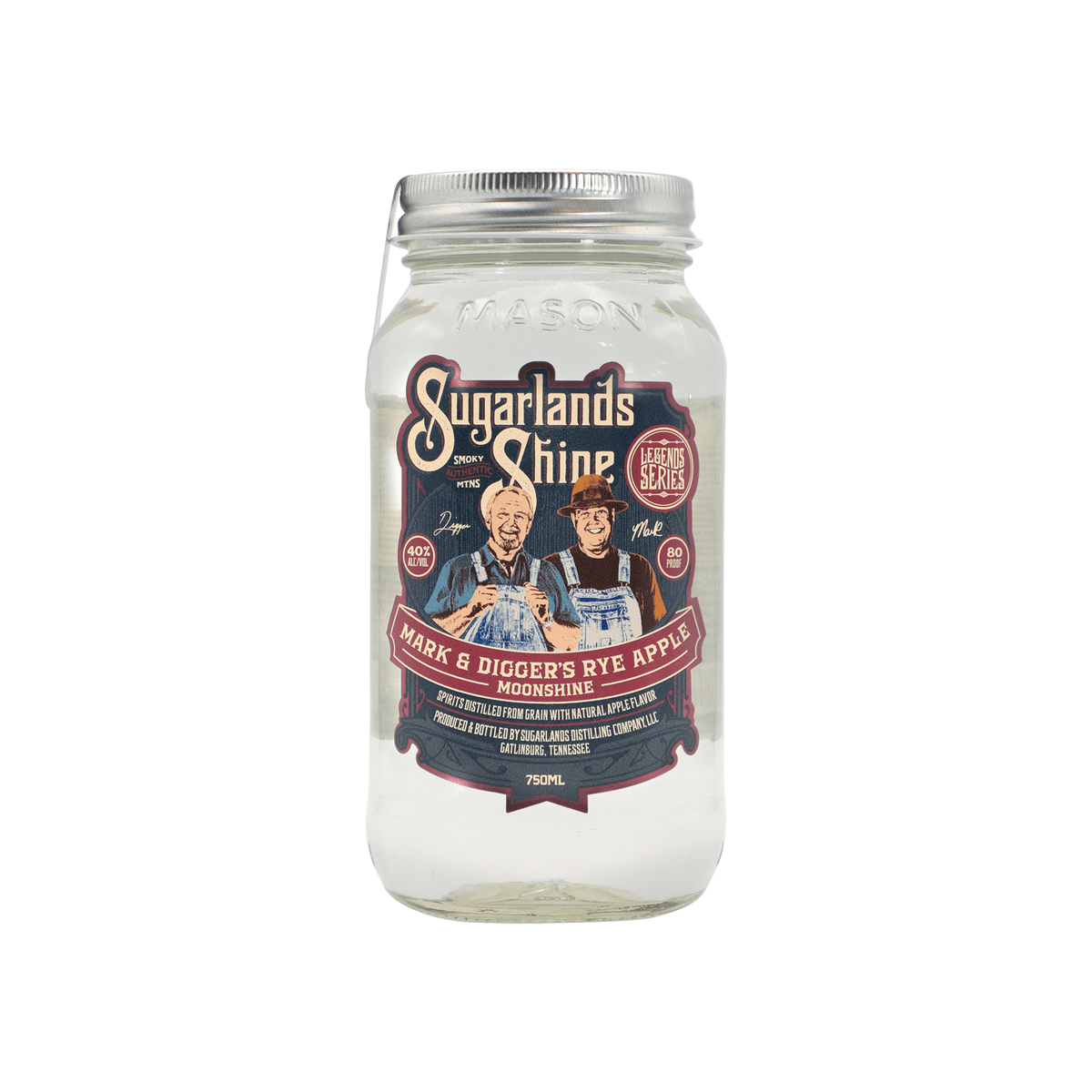 Sugarlands Shine Mark & Digger’s Rye Apple Moonshine 750ml