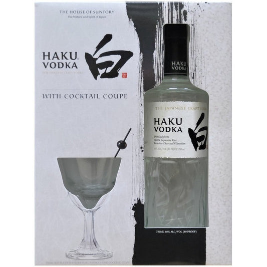 Suntory Haku Japanese Craft Vodka with Coupes