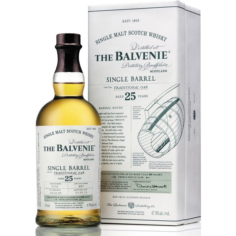 The Balvenie Single Barrel Traditional Oak 25YO Single Malt Whisky (750mL)