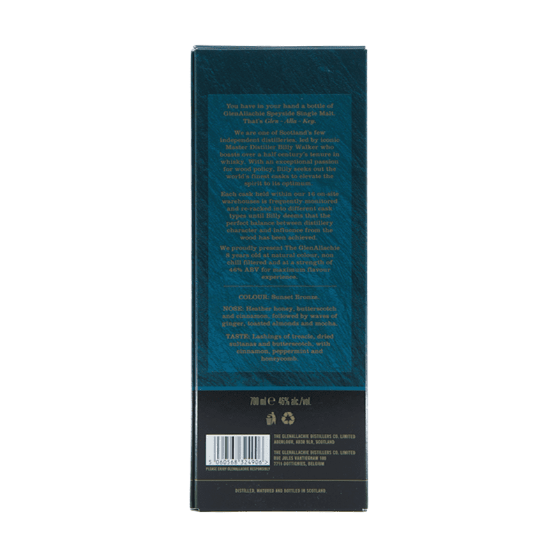 The GlenAllachie 8 Year Old Speyside Single Malt Scotch Whisky