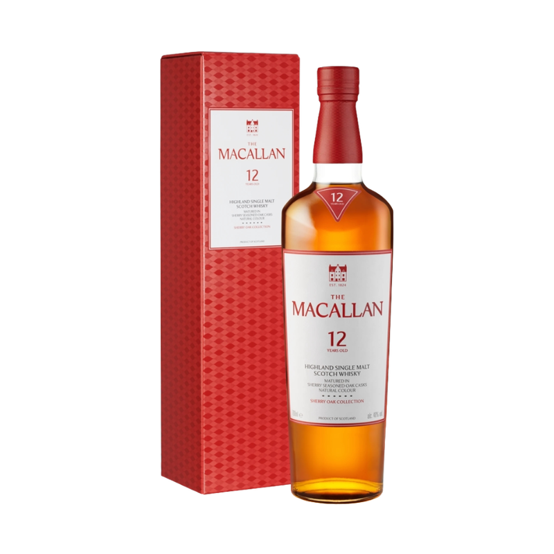 The Macallan 12 Year Old Sherry Oak Cask Highland Single Malt Scotch Whisky