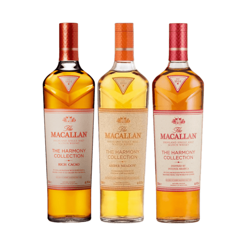 The Macallan Harmony Collection Bundle: Amber Meadow, Arabica, and Cacao