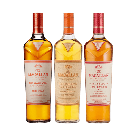 The Macallan Harmony Collection Bundle: Amber Meadow, Arabica, and Cacao