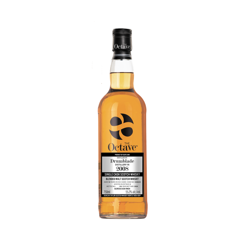 The Octave 16 Year Old Drumblade 2008 Single Cask Blended Malt Scotch Whisky Cask #1446243