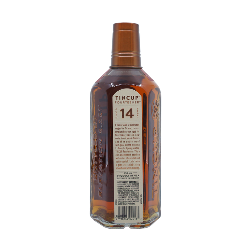 Tincup 'Fourteener' 14 Year Old Bourbon Whiskey