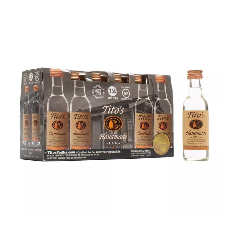 Tito's Handmade Vodka 12-Pack (50ml)