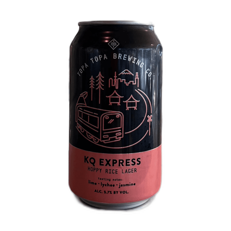 Topa Topa Brewing Co. KQ Express Hoppy Rice Lager Beer 6-Pack