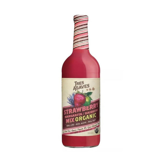 Tres Agaves Organic Strawberry Margarita-Daiquiri Mix (Liter)
