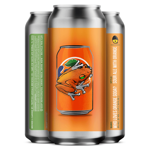 Tripping Animals Brewing Co. 'Who Loves Orange Soda' Sour Ale Beer 4-Pack