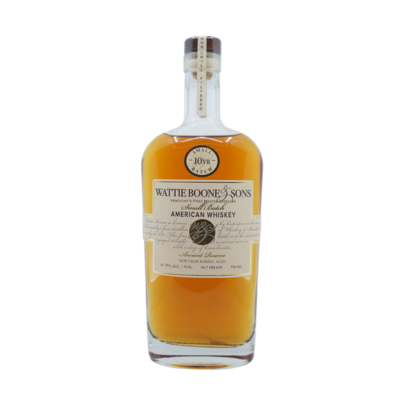 Wattie Boone & Sons 10 Year Old Small Batch American Whiskey