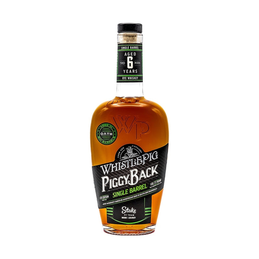 WhistlePig PiggyBack Stake F1 Team Kick Sauber Single Barrel Rye Whiskey 750ml