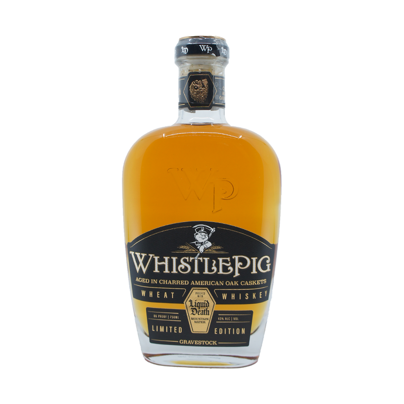 WhistlePig X Liquid Death Gravestock Wheat Whiskey