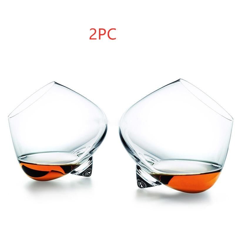 Wide Belly Spirits Crystal Glass