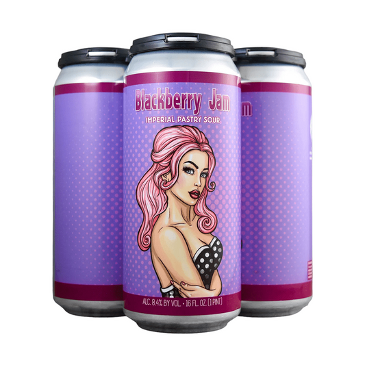 Wild Barrel Brewing 'Blackberry Jam' Imperial Pastry Sour Beer 4-Pack