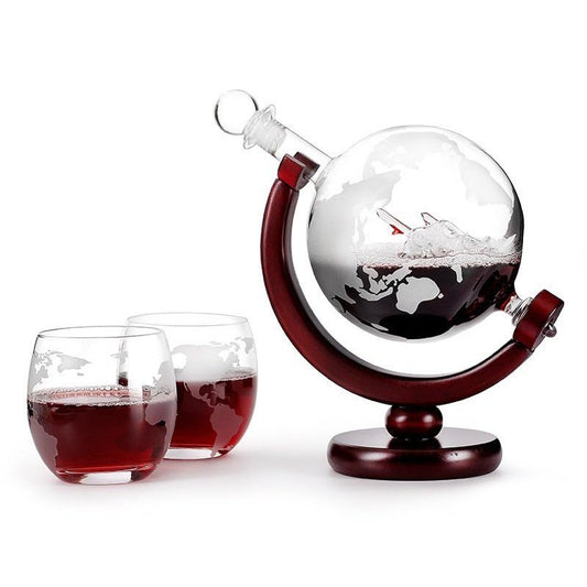 World Travelor Spirits Decanter With Glass