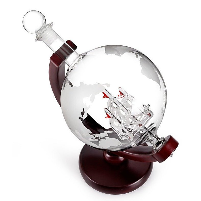 World Travelor Spirits Decanter With Glass